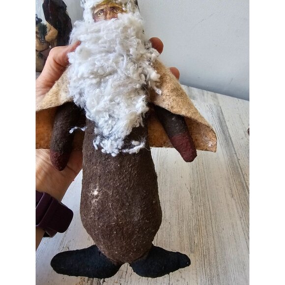 Printed plush Santa cape unique figurine statue Xmas Belle decor - Picture 8 of 8